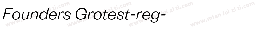 Founders Grotest-reg字体转换